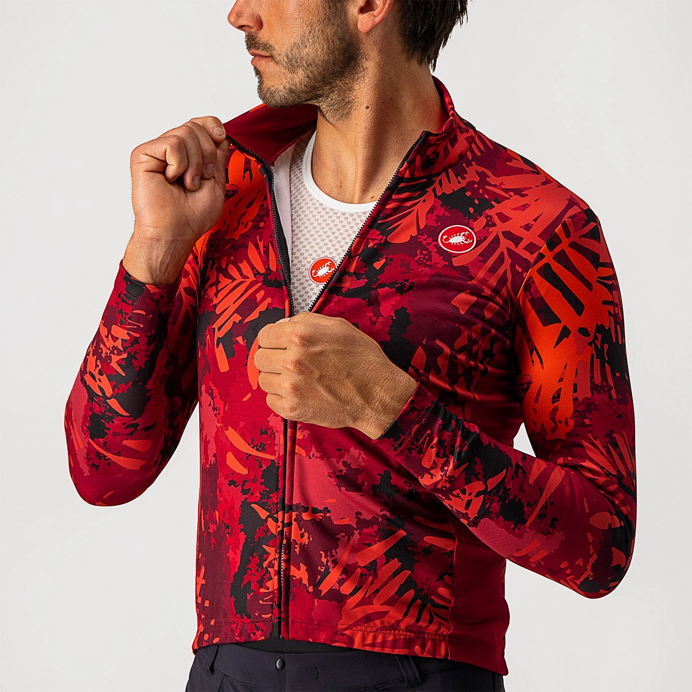 Castelli Unlimited long sleeves jersey - Bordeaux