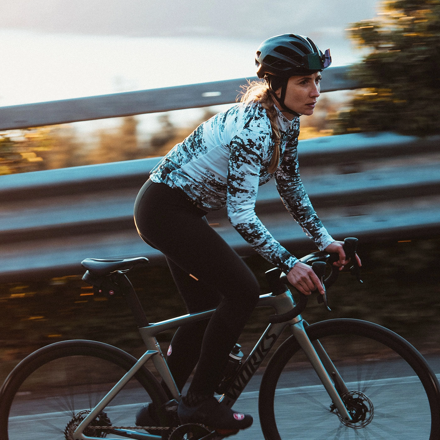 Castelli Unlimited Thermal woman long sleeves jersey - Green