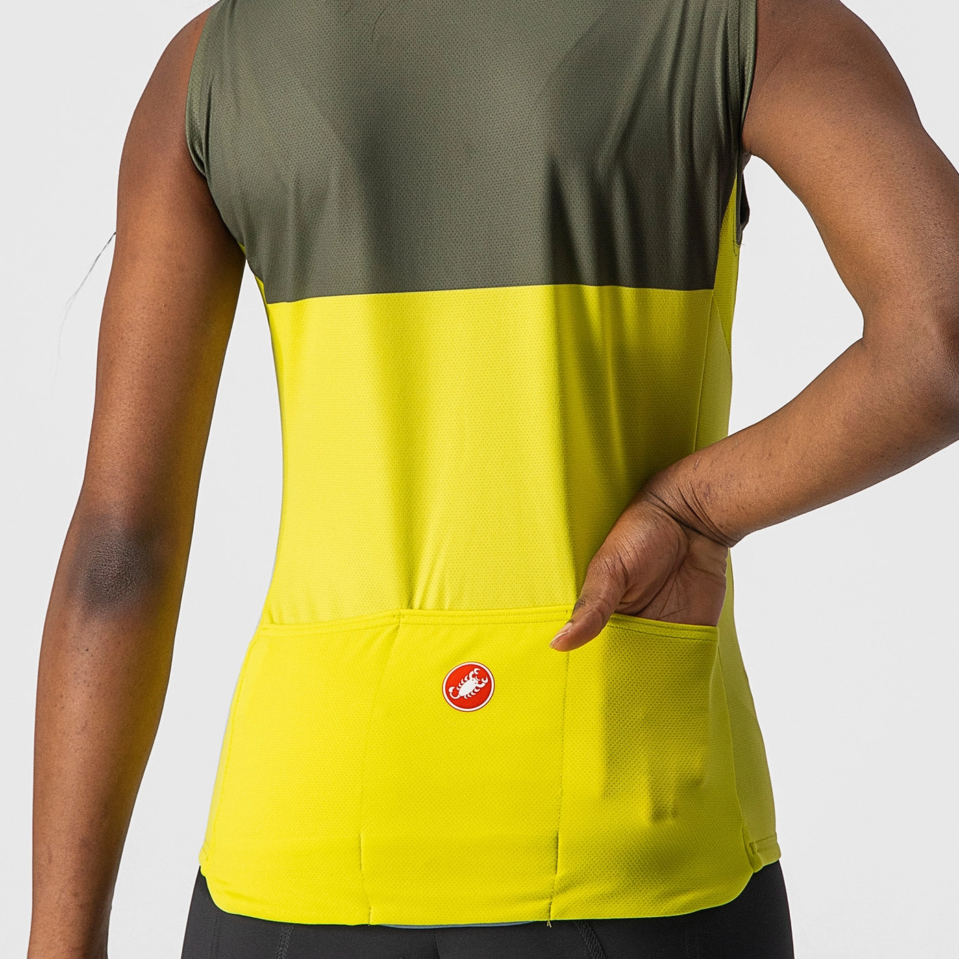 Castelli Velocissima woman sleeveless jersey - Yellow