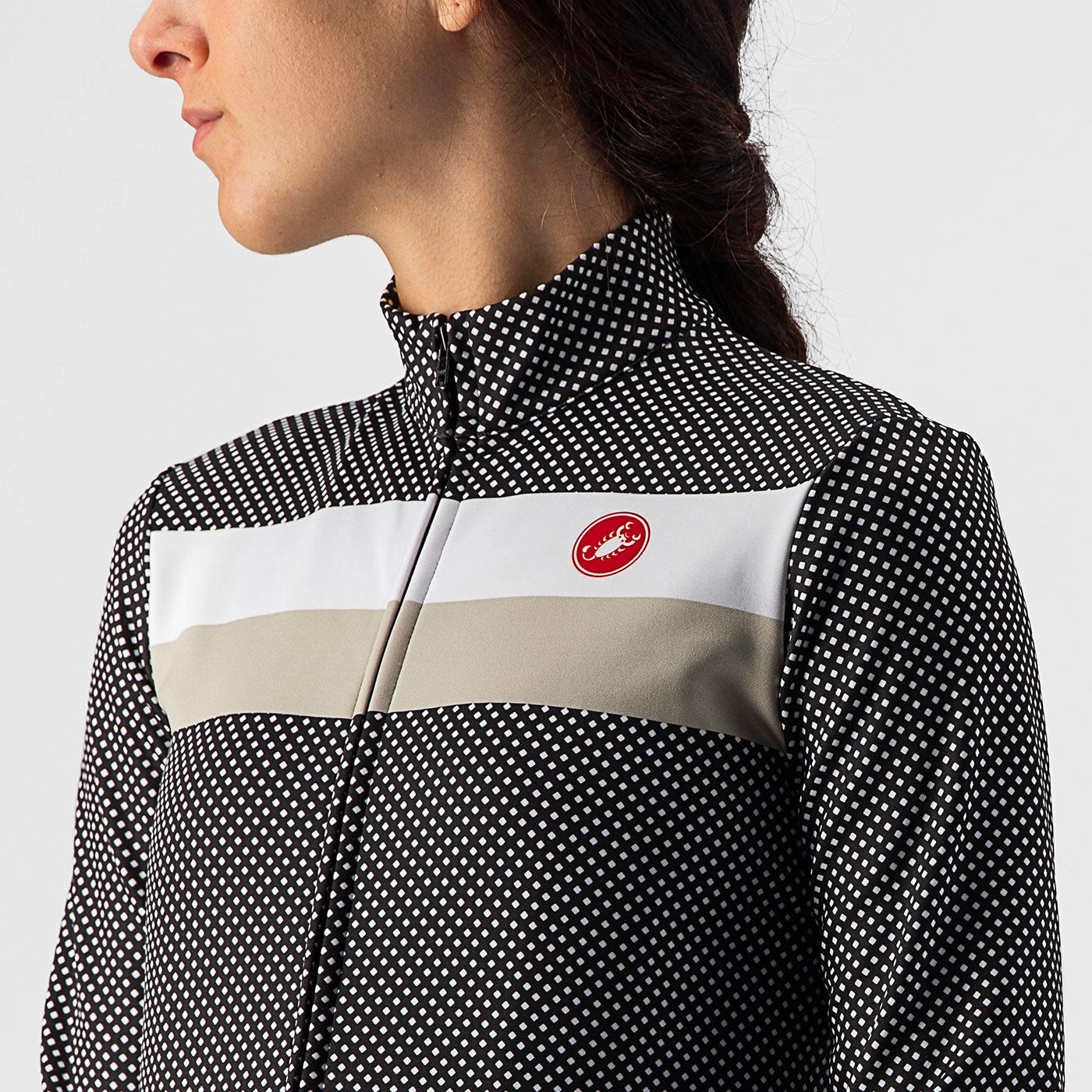 Castelli Volare woman long sleeves jersey - Black