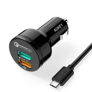 Save More Online Cc-T7 36W Qualcomm Quick Charge 3.0 Dual Usb Car Charger