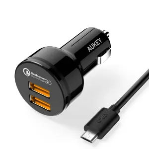 Cc-T8 36W Dual Port Qualcomm Quick Charge 3.0 Car Charger Limited Time Discount