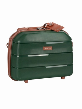 Trendy Picks Today Save Today Only Cellini Spinn Beauty Case | Green/Tan