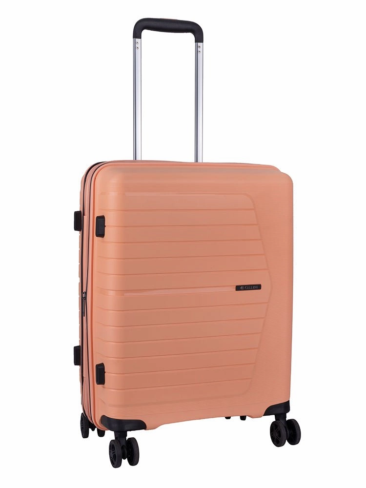 Cellini Starlite Carry-On 4 Wheel Trolley Case | Peach Fuzz MustHave Clearance