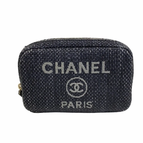 Surprise Discount Today Trending Deals Today Chanel Deauville Straw Pouch (Pre-Owned)