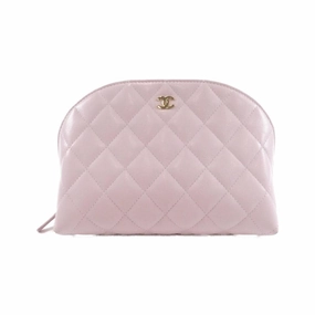 Save Today Event Todays Hot Savings Chanel Pink Pink Grained Calfskin Pouch (Pre-Owned)