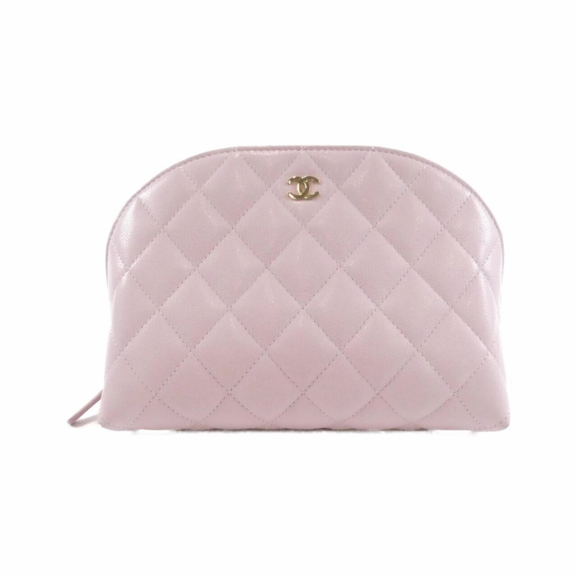 Save Today Event Todays Hot Savings Chanel Pink Pink Grained Calfskin Pouch (Pre-Owned)