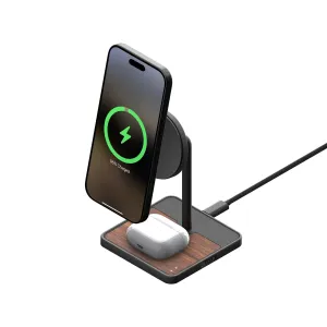Charging Stand With Qi2  Walnut Best Price Today Unmissable Deal Today