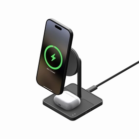 Charging Stand With Qi2  Matte Black Dont Miss Out