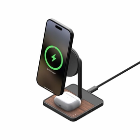 Charging Stand With Qi2  Walnut Best Price Today Unmissable Deal Today