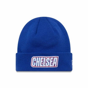 Hot Picks Today Grab Your Savings Chelsea Fc Lion Crest Keyline Blue Cuff Knit Beanie Hat