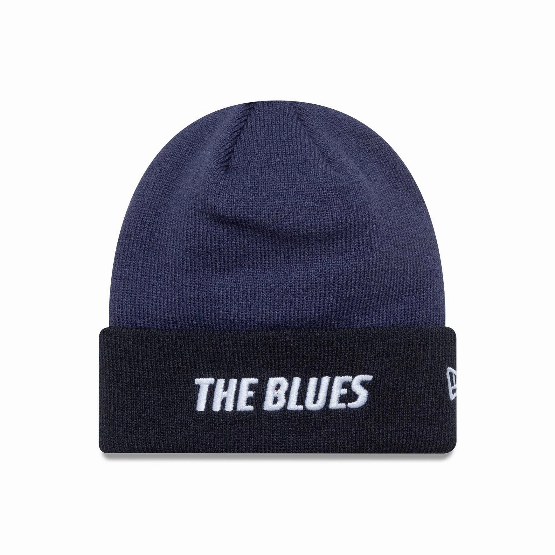 Chelsea Fc Lion Crest Youth Wordmark Blue Cuff Knit Beanie Hat Instant Discount