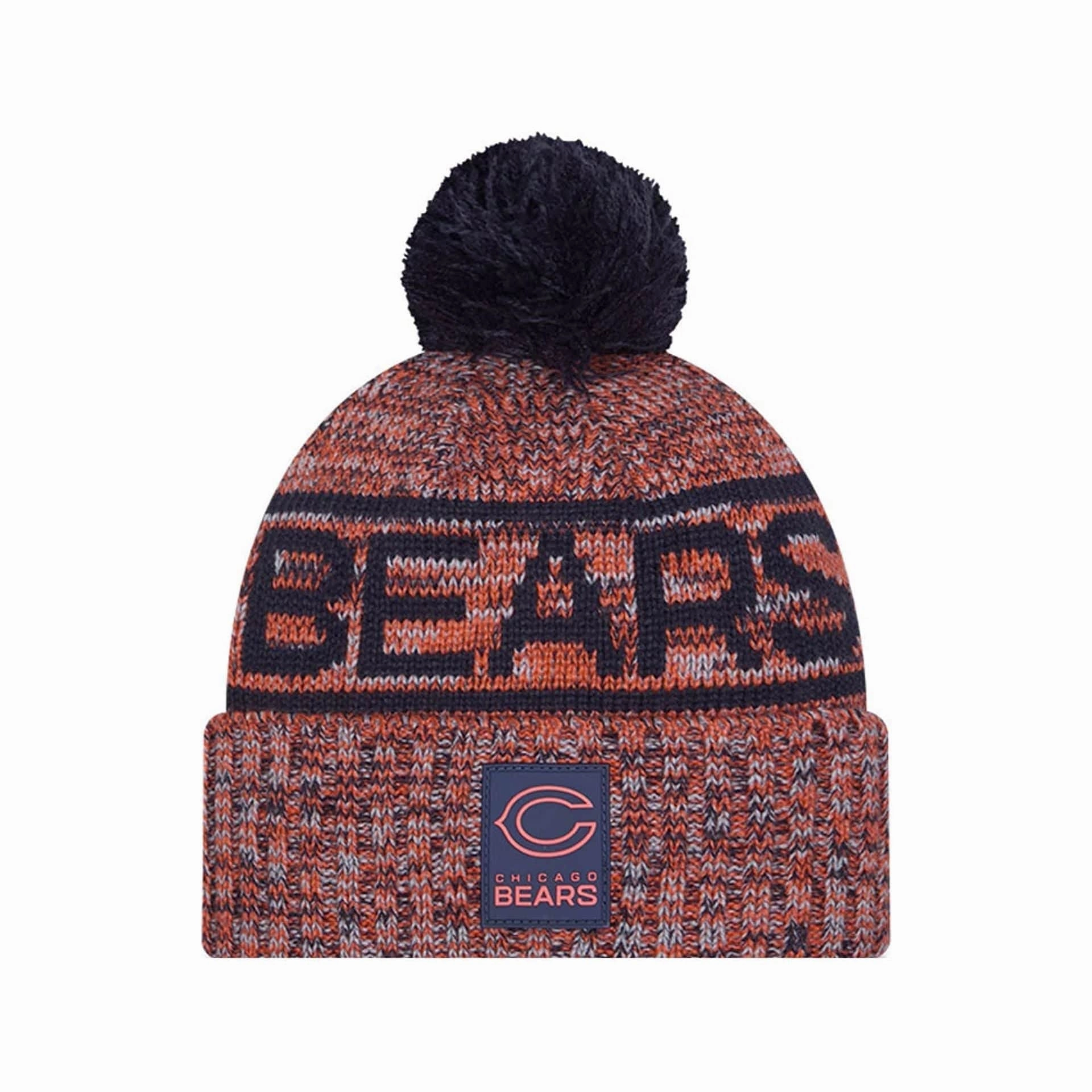 Chicago Bears Nfl Sideline Navy Sport Knit Beanie Hat Hot Sale Today Big Sale Today