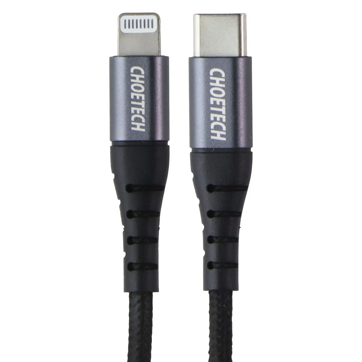 Choetech (1.2M) Nylon Braided Usb-C To 8-Pin Lightning Cable - Black (Ip0039-Bk) New Arrival Discount Gift Sale Event