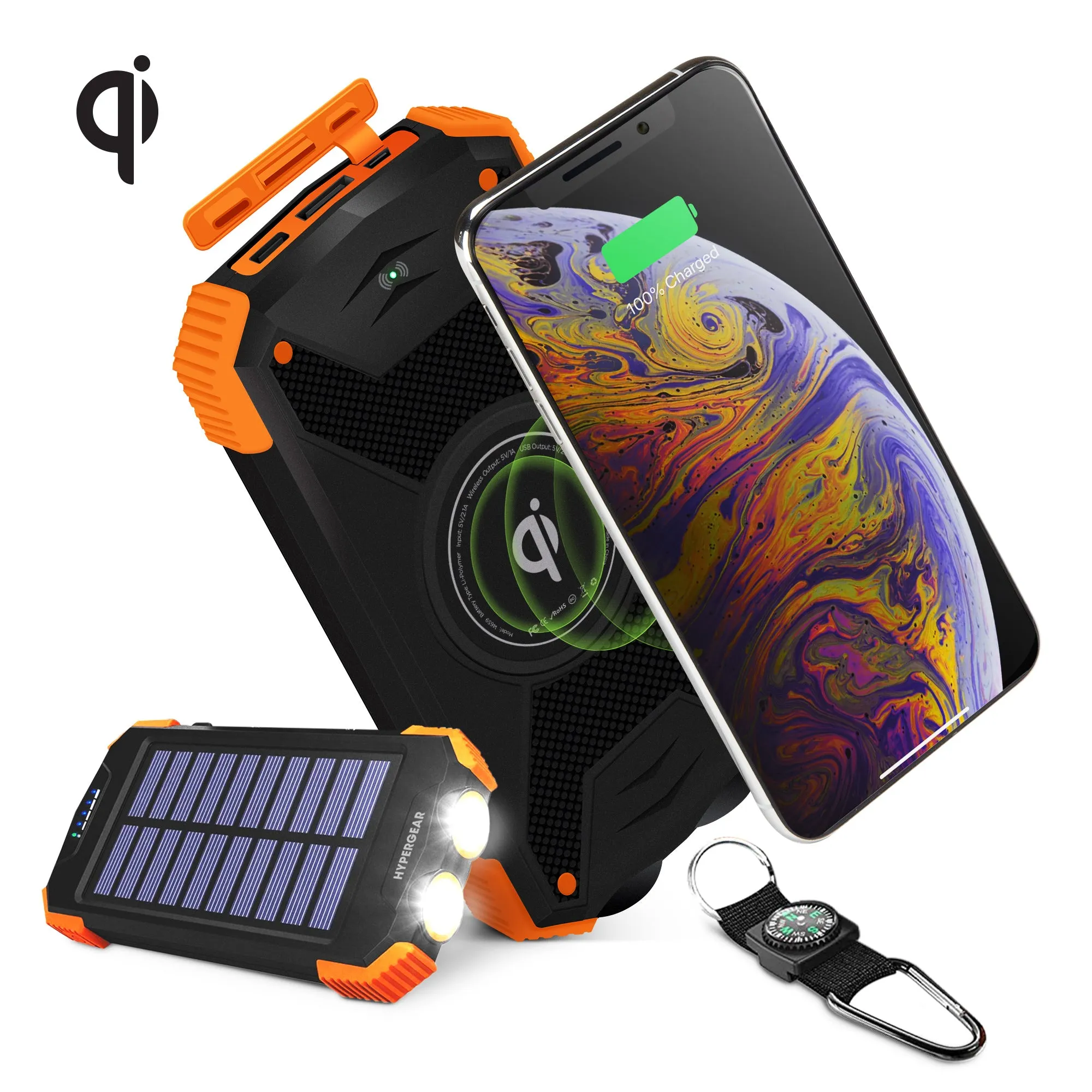 10,000Mah | Wireless Solar Power Bank | Black Sale Ending Soon