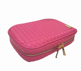 Luxe Woven Zip Around Bag In Dahlia Online Exclusive Deal