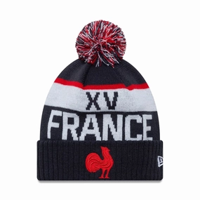 French Federation Of Rugby Ffor Navy Sport Knit Beanie Hat Best Price Online