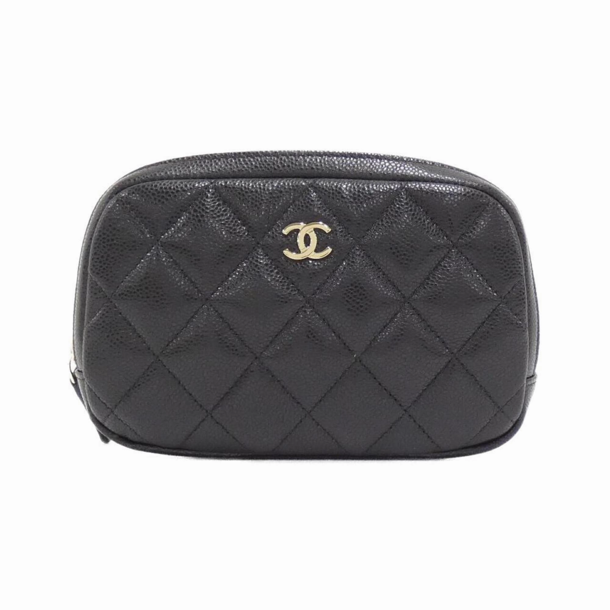 Chanel Grained Calfskin Pouch (Pre-Owned) Limited Stock Offer Surprise Discount Today