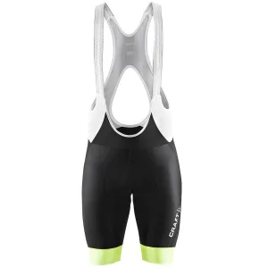 Craft Glow Bib Shorts - Black Yellow