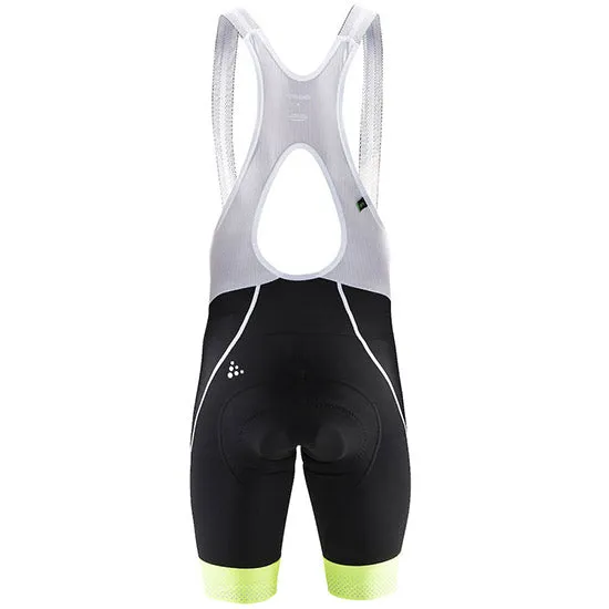 Craft Glow Bib Shorts - Black Yellow