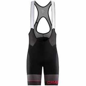 Craft Route bib shorts - Black red