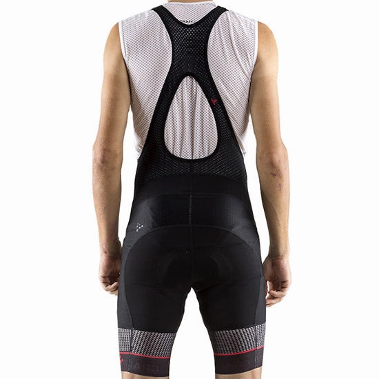 Craft Route bib shorts - Black red