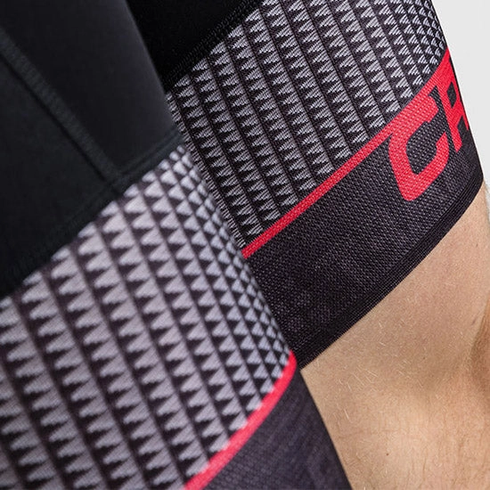 Craft Route bib shorts - Black red