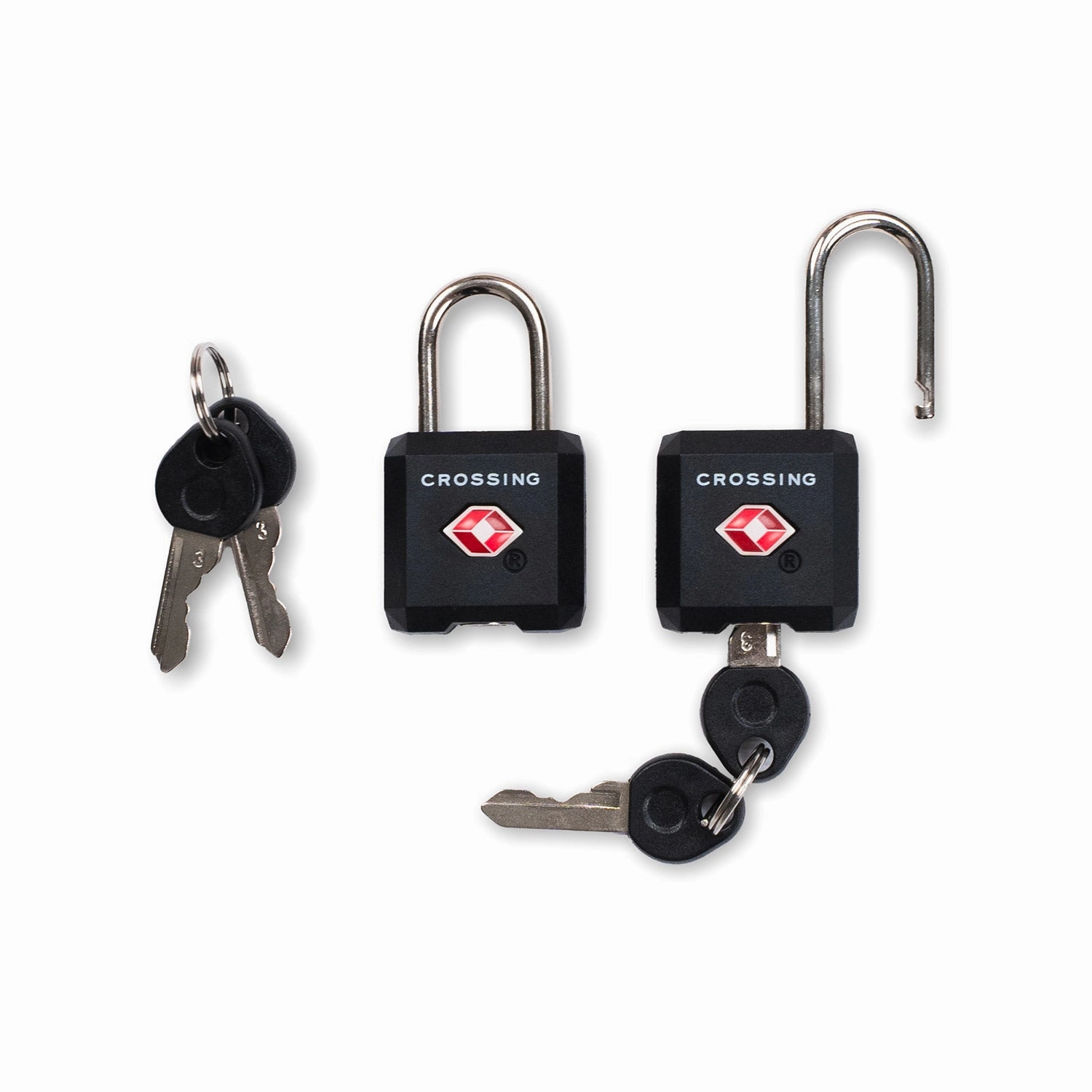 Limited Time Discount Limited Stock Offer Crossing Ultra-Light Tsa Travel Lock With Keys (Twin Pack)