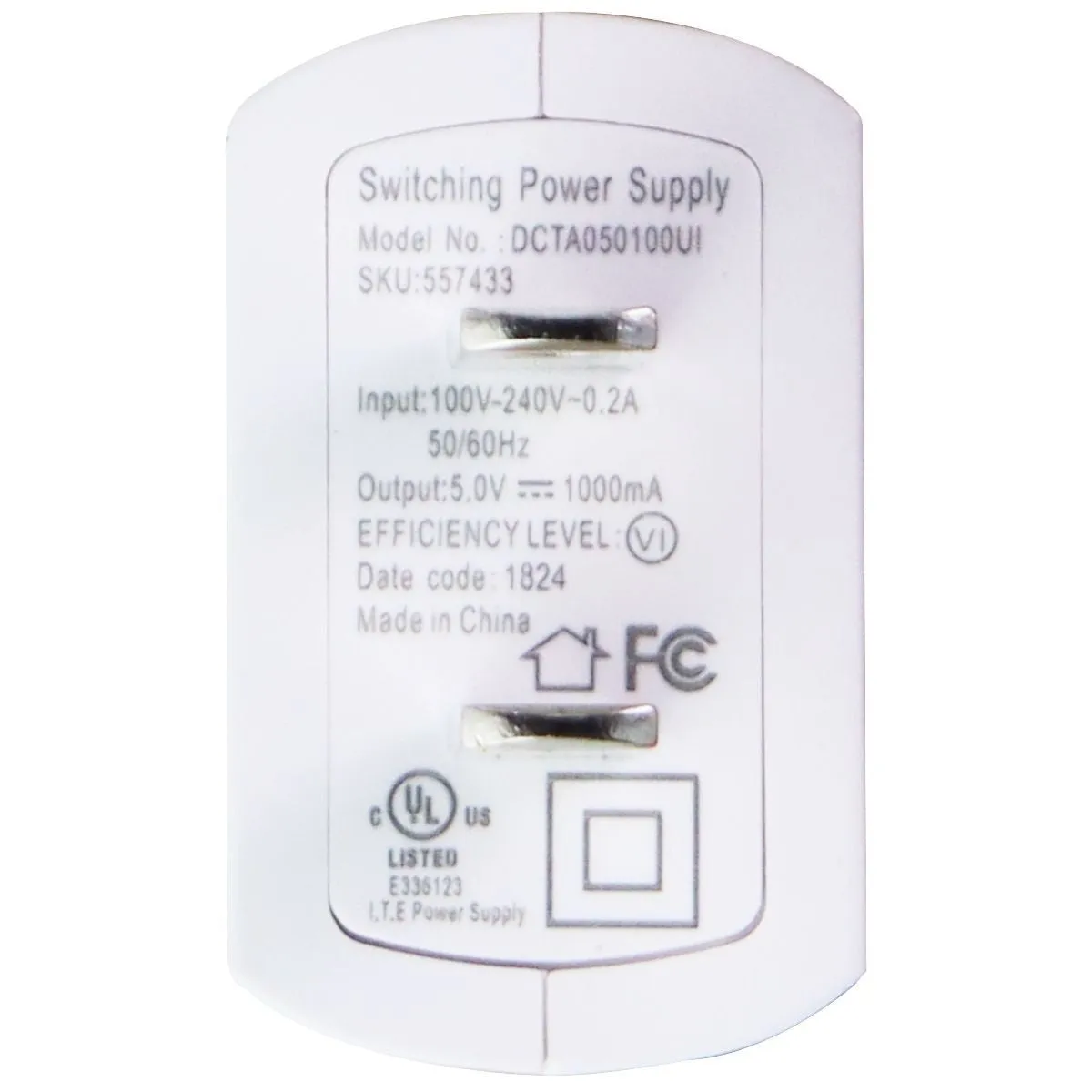 Steal Todays Offer (5V/1A) Switching Power Supply Usb Wall Charger/Adapter - White (Dcta050100Ui)