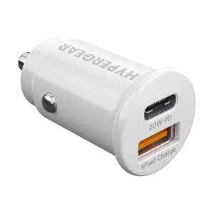 Mini 20W Usb-C Pd   18W Usb Fast Car Charger | White Grab It Fast Big Hot Sale