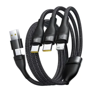 Baseus Flash Series 3 Two-For-Three Fast Charging Cable U C To C C L  100W 1.5M Cluster Black-P10377501111-00 Mega Discount Today