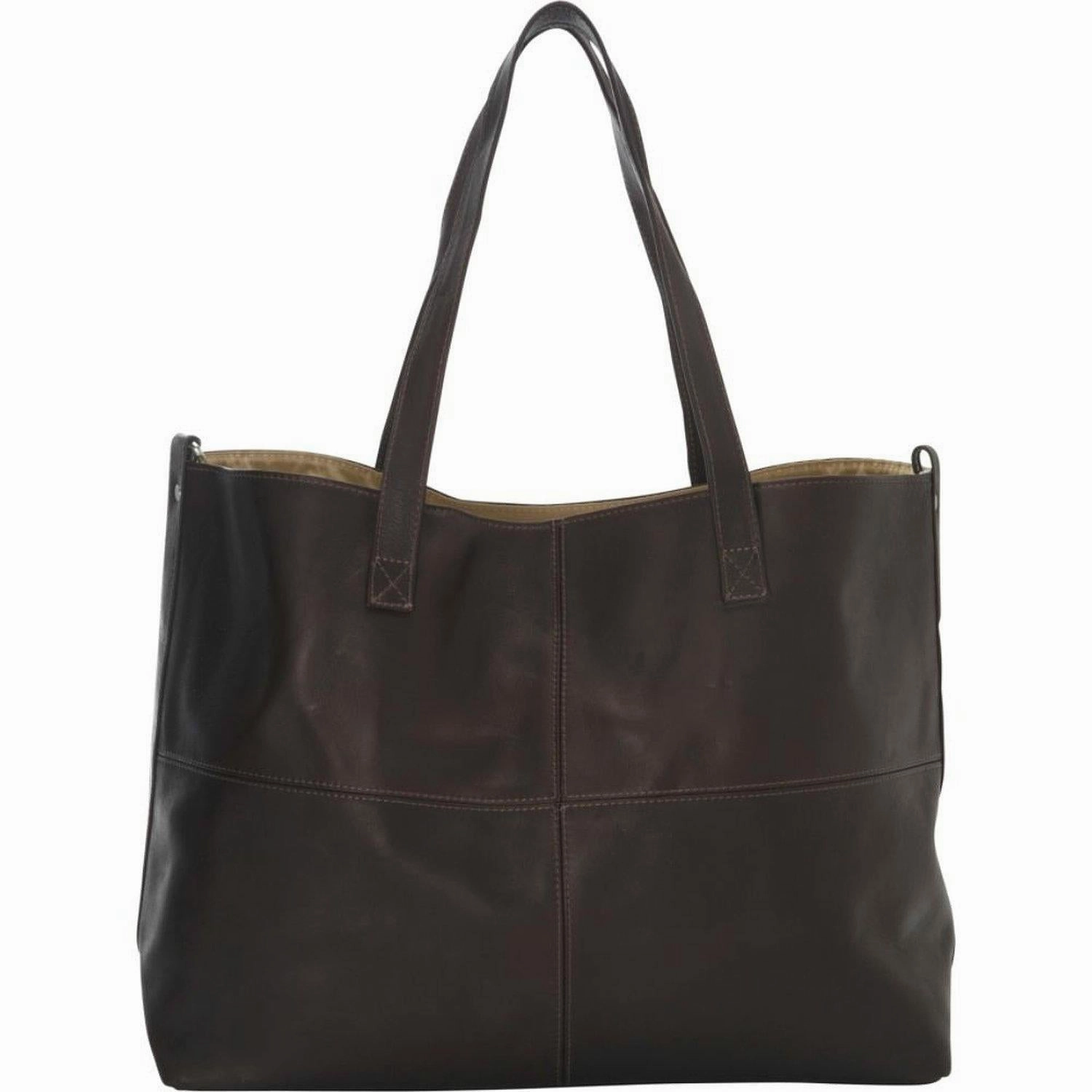 Mega Discount Event Clearance Event Piel Leather Large Open Multi-Purpose Tote