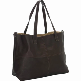 Piel Leather Large Open Multi-Purpose Tote Flash Deal Today