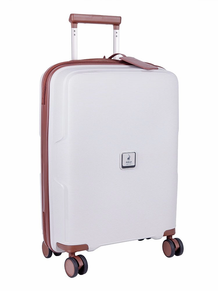 Big Clearance Event Polo Horizon Cabin 55Cm Spinner Trolley Case | White