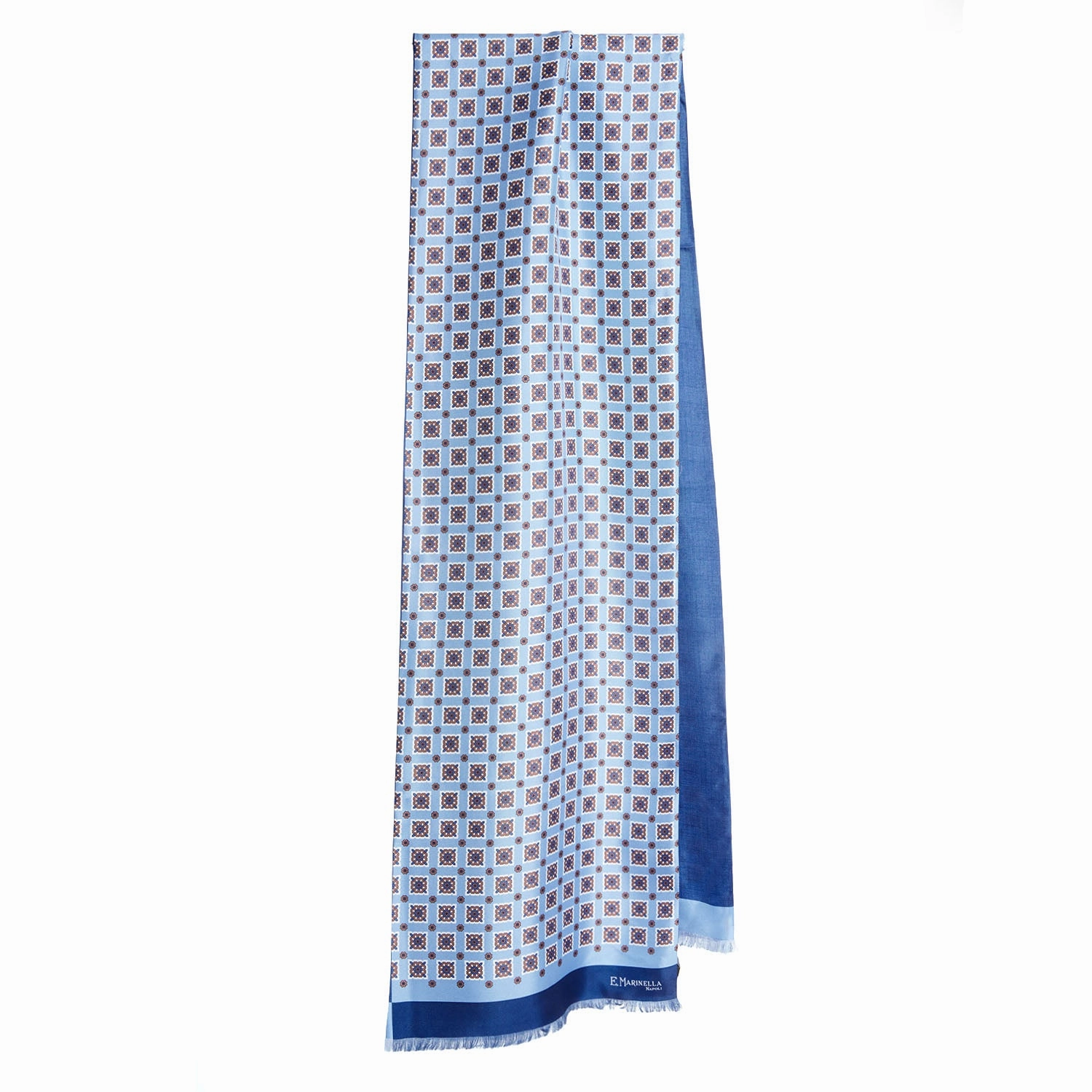 Dont Miss These Savings Deal of the Day Dark And Light Blue Double Scarf
