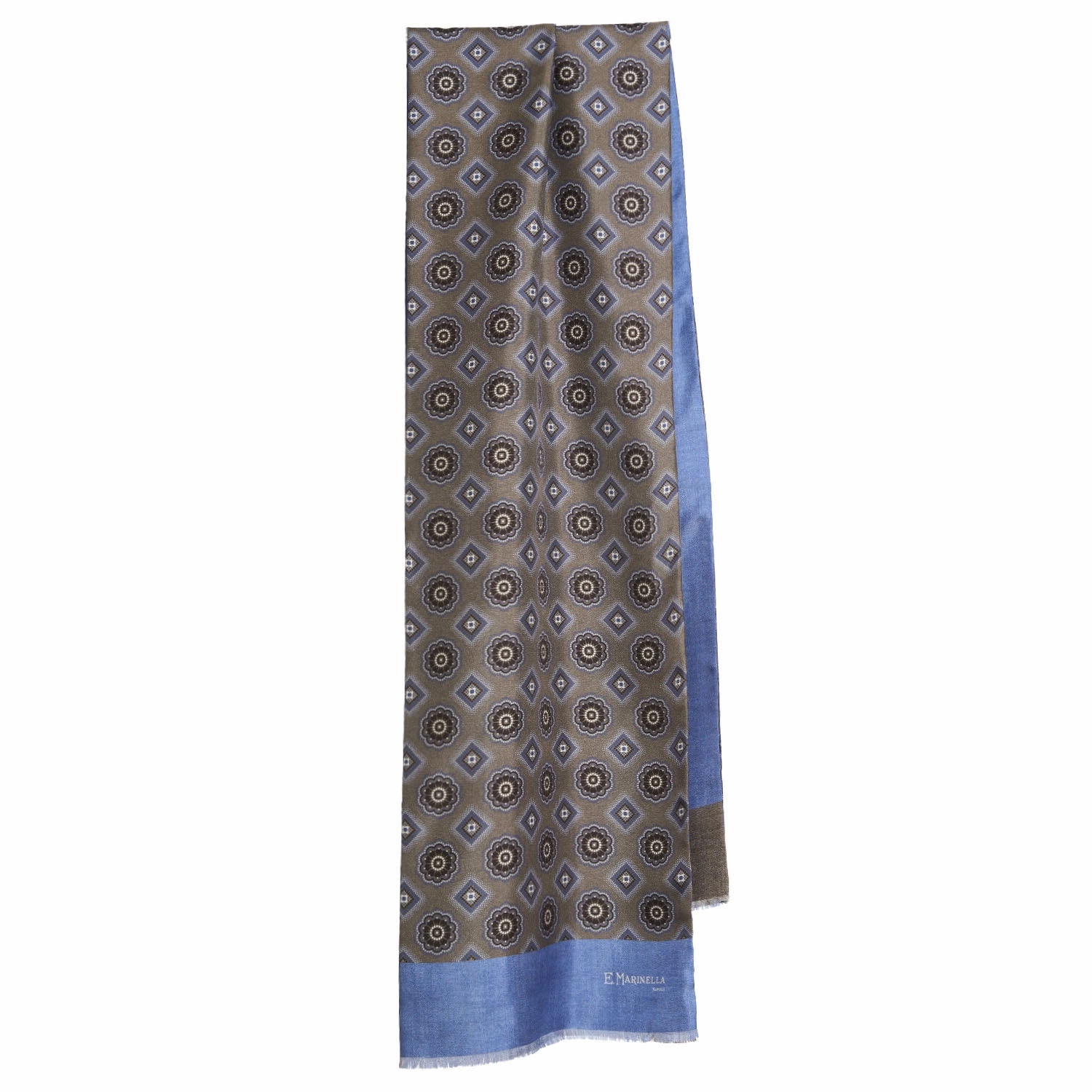 Dark Brown Double Silk Scarf Shop the Best Deals Special Deals Online