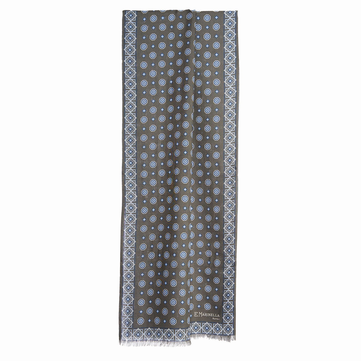 Dark Green Double Patterned Scarf Perfect Gift Offer Hot Offer Frenzy