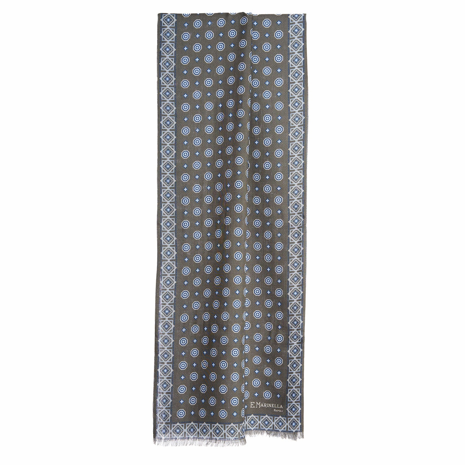 Dark Green Double Patterned Scarf MustHave Deal Dont Miss These Savings