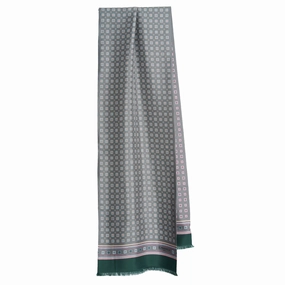 Dark Green Double Silk Scarf Special Online Offer