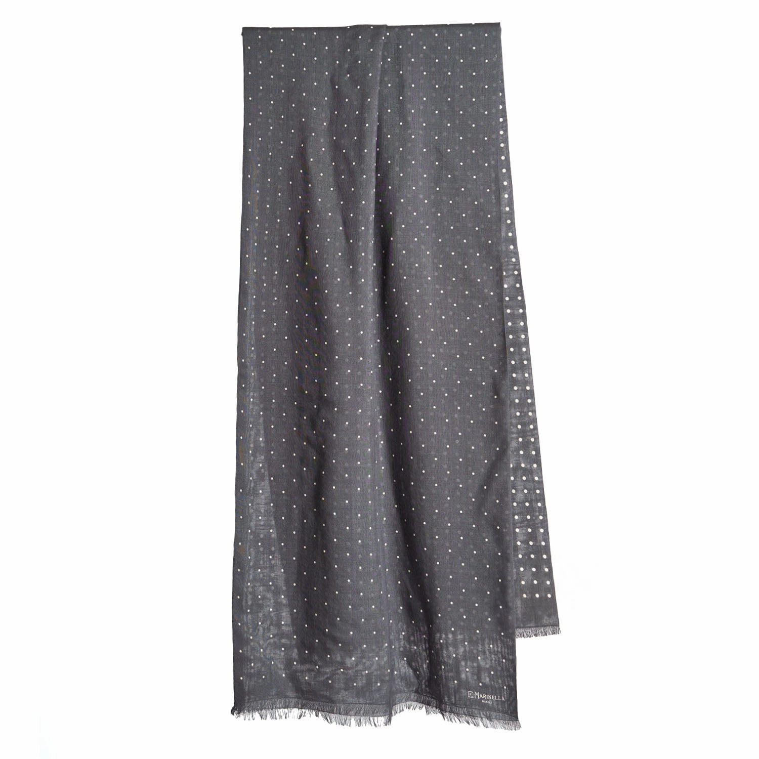 Dark Grey Wool And Silk Scarf Save Today Event