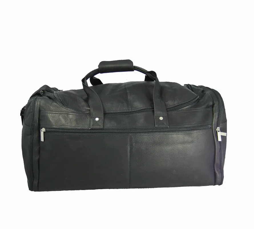 David King Leather 22.5" Carry On Duffle Grab Save Today