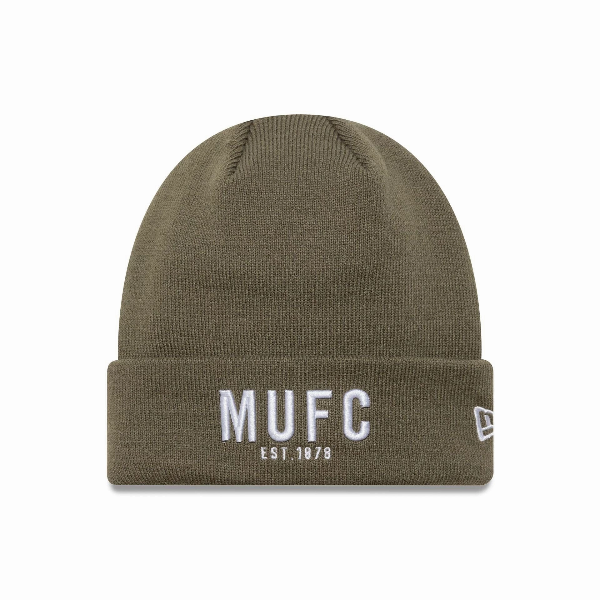 Manchester United Fc Seasonal Green Cuff Knit Beanie Hat Grab Your Savings Clearance Event Today