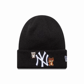 New York Yankees Toddler Mlb Icon Black Cuff Knit Beanie Hat Gift Sale Event