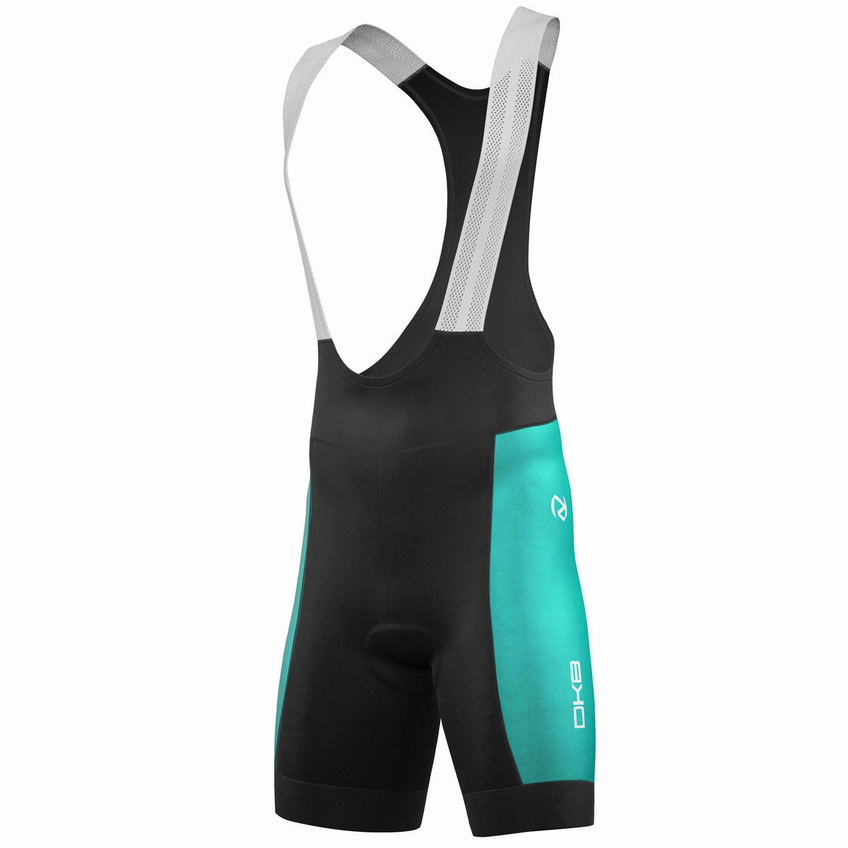 DKB Fuga bib shorts - Black light blue