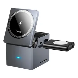 Grab Your Hot Pick Hoco 15W Foldable 3-In-1 Wireless Charging Stand