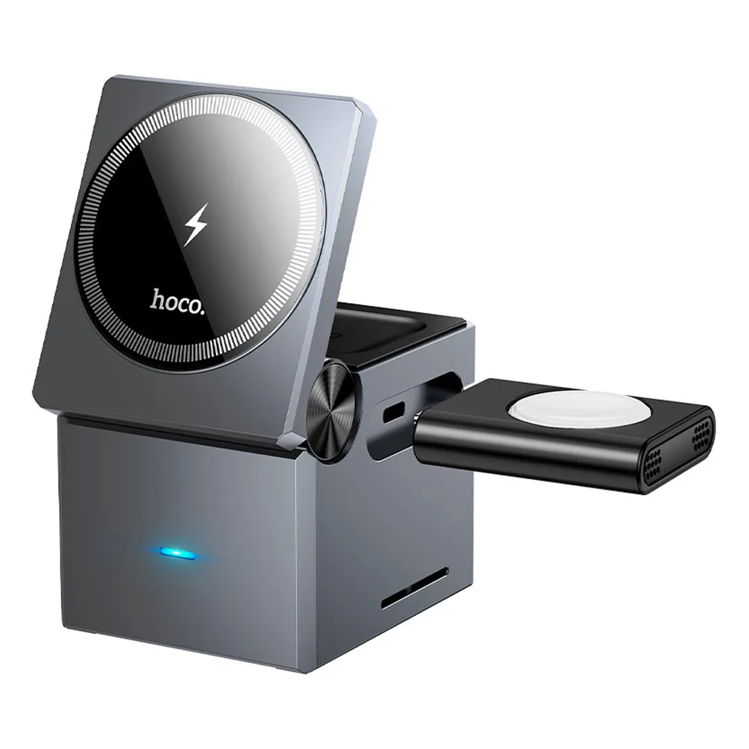 Grab Your Hot Pick Hoco 15W Foldable 3-In-1 Wireless Charging Stand