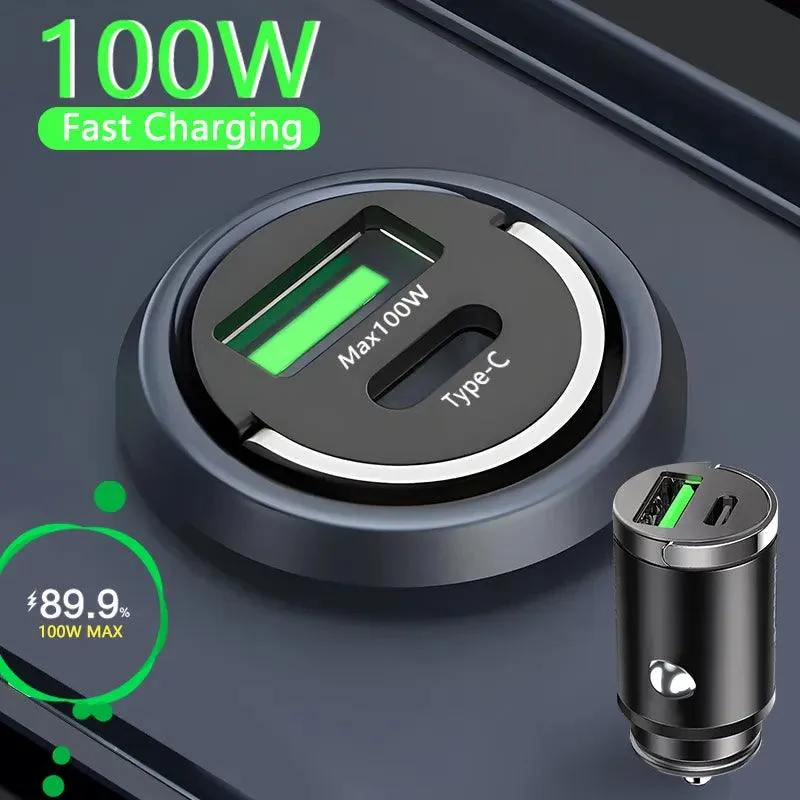 Hot Pick of the Day Big Savings Alert 100W Mini Car Charger Lighter Fast Charging