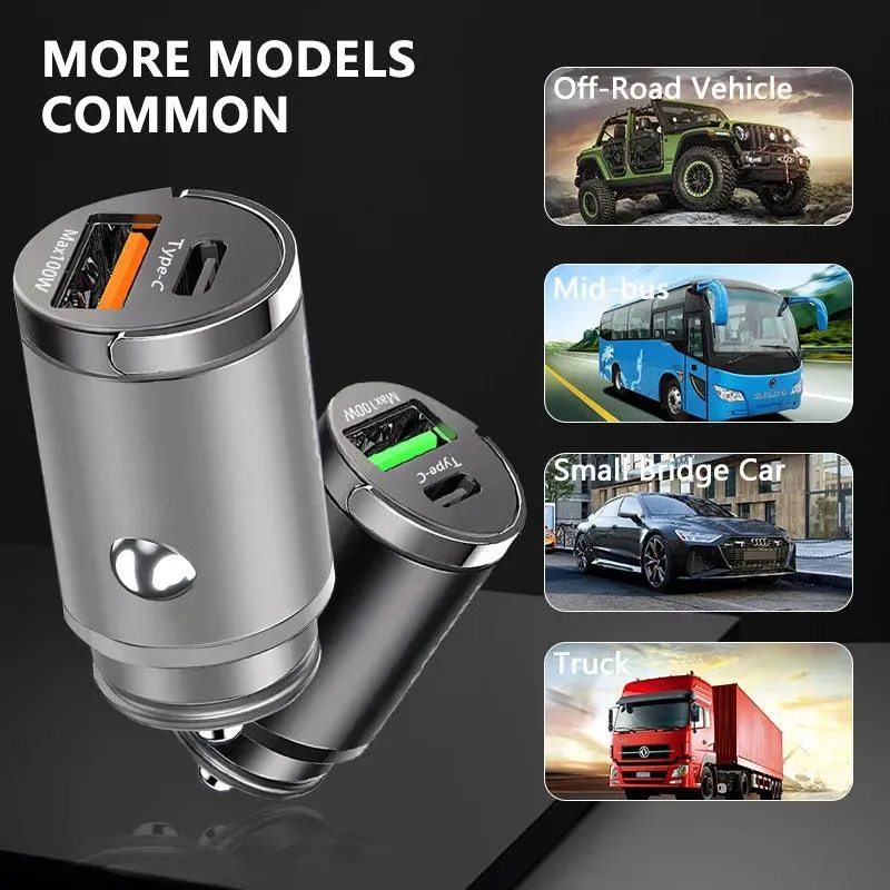 Grab It Now Dont Miss Hot Deals 100W Mini Car Charger Lighter Fast Charging