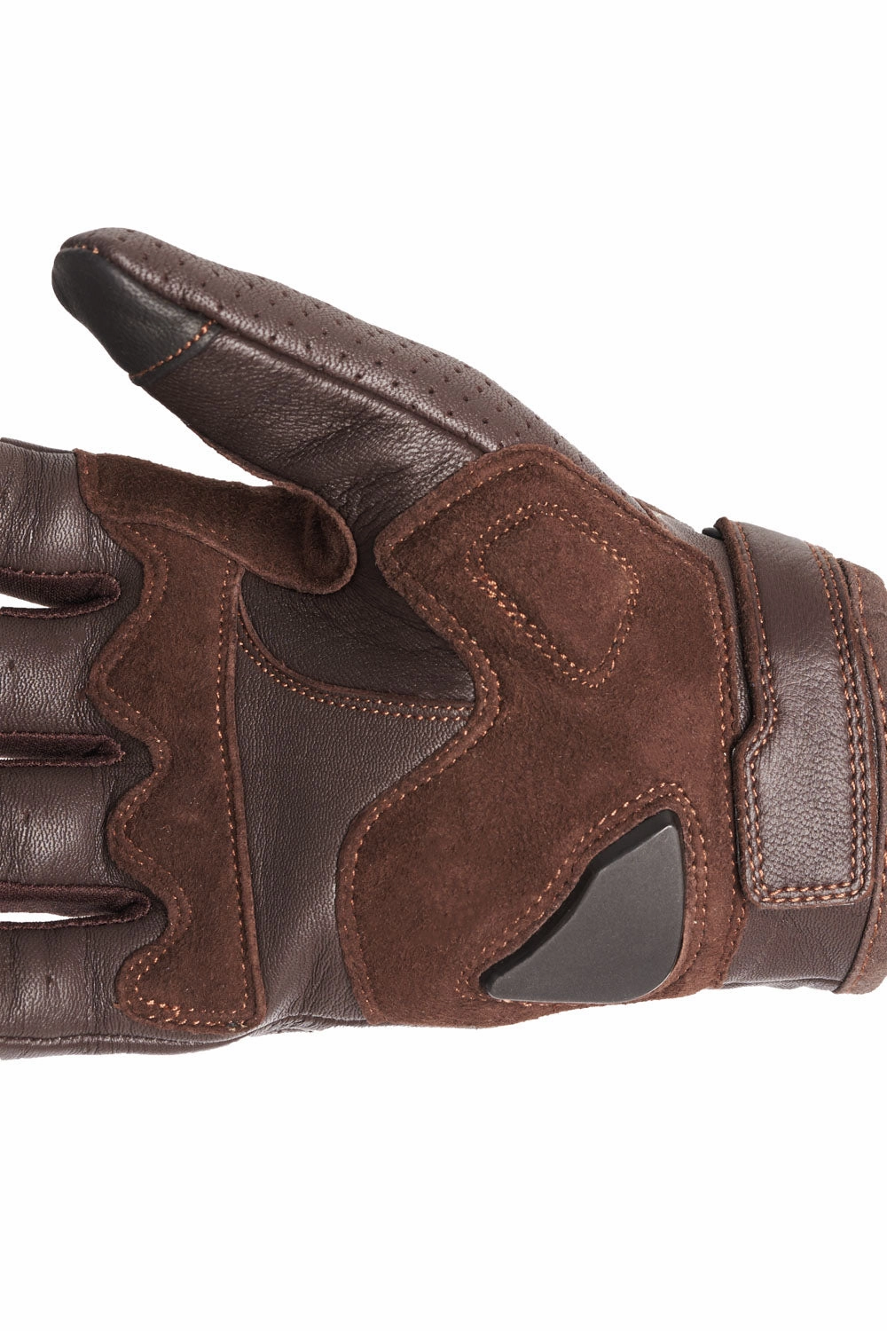 Save More Online Hot Sale Alert Onyx Brown 02 Leather Motorcycle Gloves