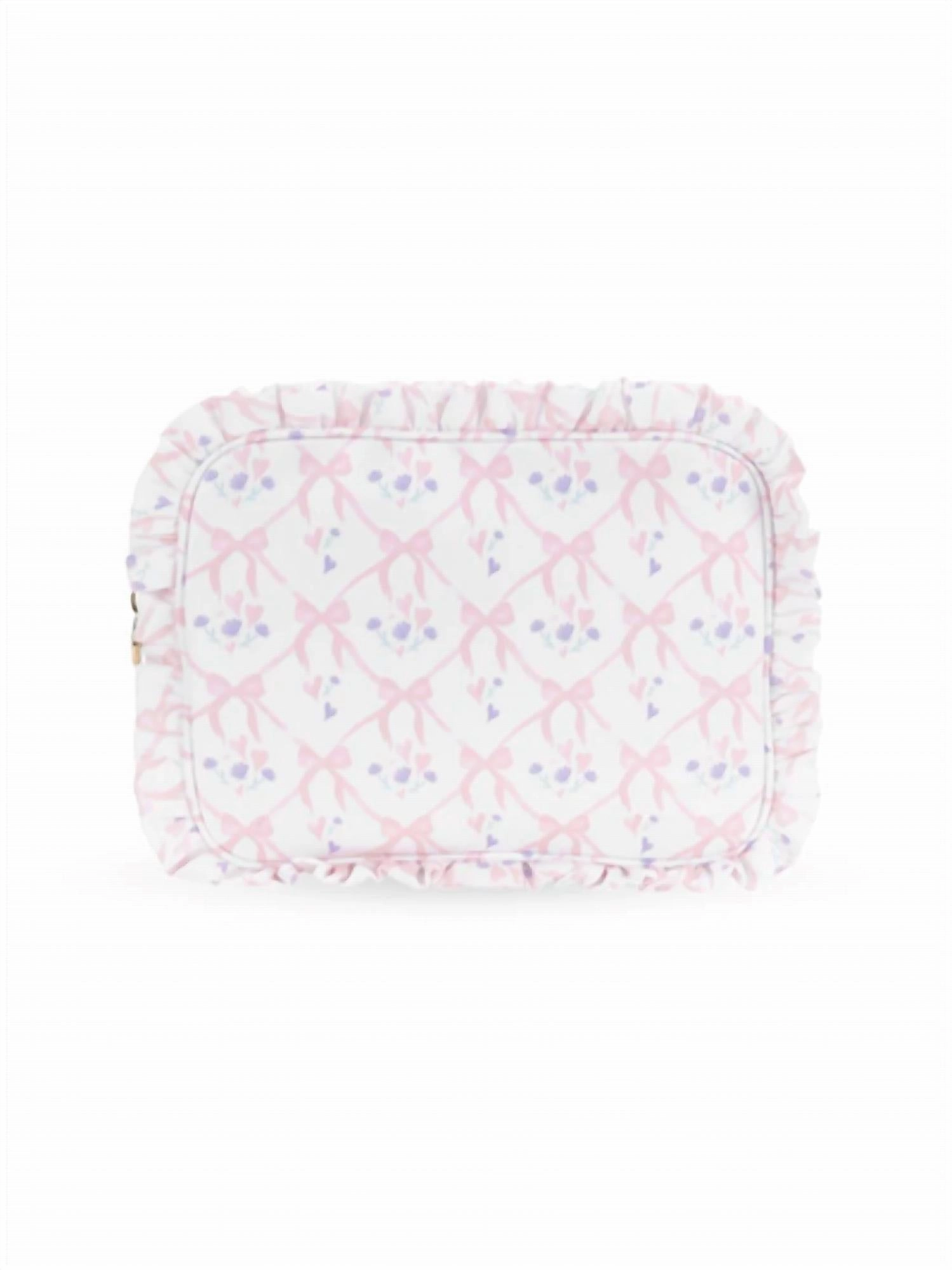 Exclusive Online Offer Best Seller Discount Women'S High Tea Ruffle Pouch - Large In Sugar Cube